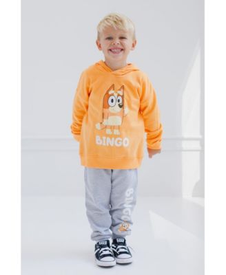 Toddler Boys Fleece Pullover Hoodie and Pants Outfit Set