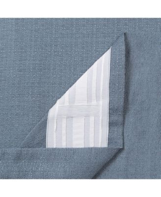 2-Panel Faux Belgian Flax Semi-Sheer Textured Curtains for Living Room, Bedroom & Patio – Privacy Drapes & Home Decor