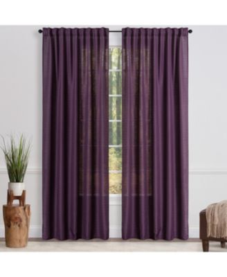 2-Panel Faux Belgian Flax Semi-Sheer Textured Curtains for Living Room, Bedroom & Patio – Privacy Drapes & Home Decor