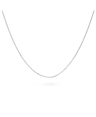 Box Chain Link 1MM Thin 10 Gauge Necklace Gold Plated .925 Sterling Silver