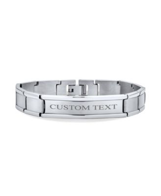 Stainless Steel Watchband Identification ID Bracelet Name Tag 8 Inch