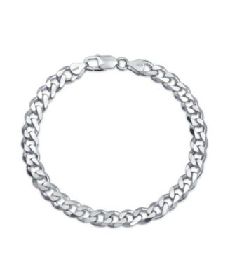 Big Thick Solid Heavy Braid Rope Wheat Or Miami Cuban Curb Link Bracelet Plus Size .925 Sterling Silver 8 8.5 9 Inch
