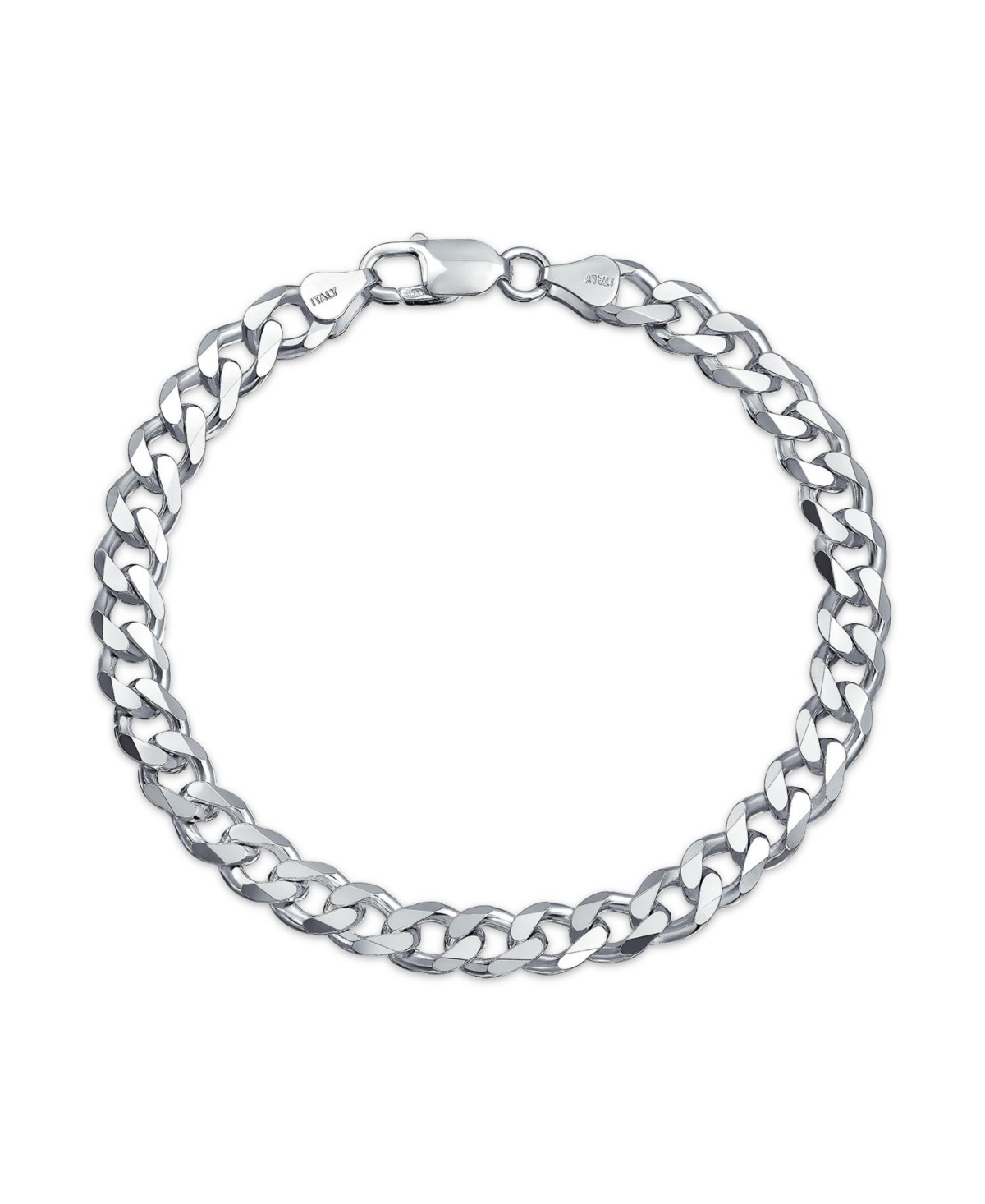Big Thick Solid Heavy Braid Rope Wheat or Miami Cuban Curb Link Bracelet Plus Size .925 Sterling Silver 8 8.5 9 Inch - Silver