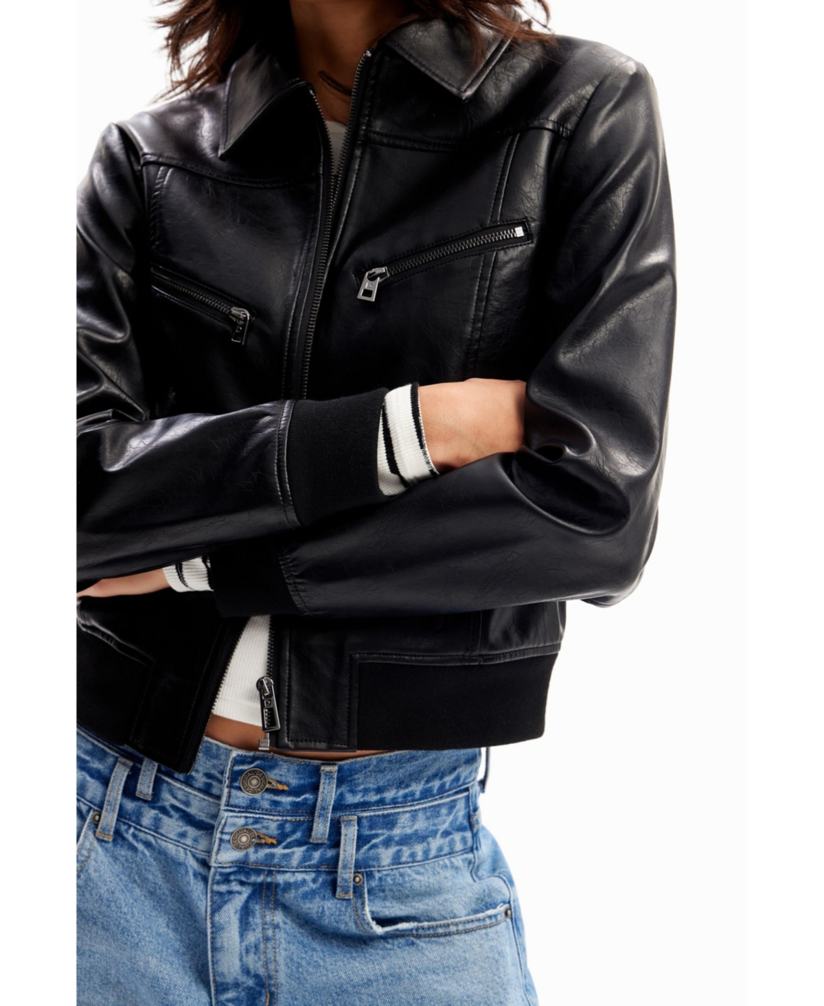 Desigual Women's Retro biker jacket