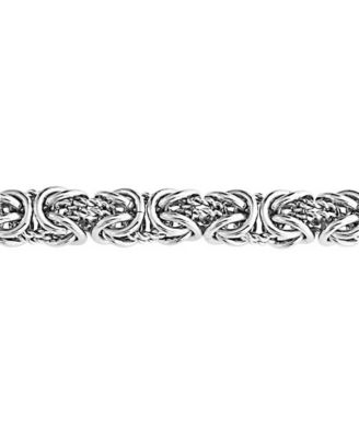 Thick Strong Biker Jewelry Hip Hop Gangster Heavy Mechanic Link Byzantine Chain Bracelet Stainless Steel 8.5 Inch