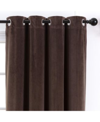 Premium Velvet Curtains Set, 2-Piece Grommet Panels, Partial Blackout Room Darkening Drapes