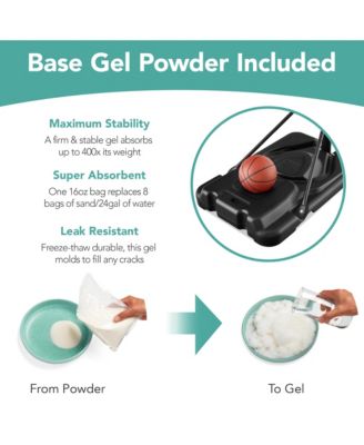 Adjustable Regulation-Size Basketball Hoop, Portable Sport System w/ Fillable Base, Wheels