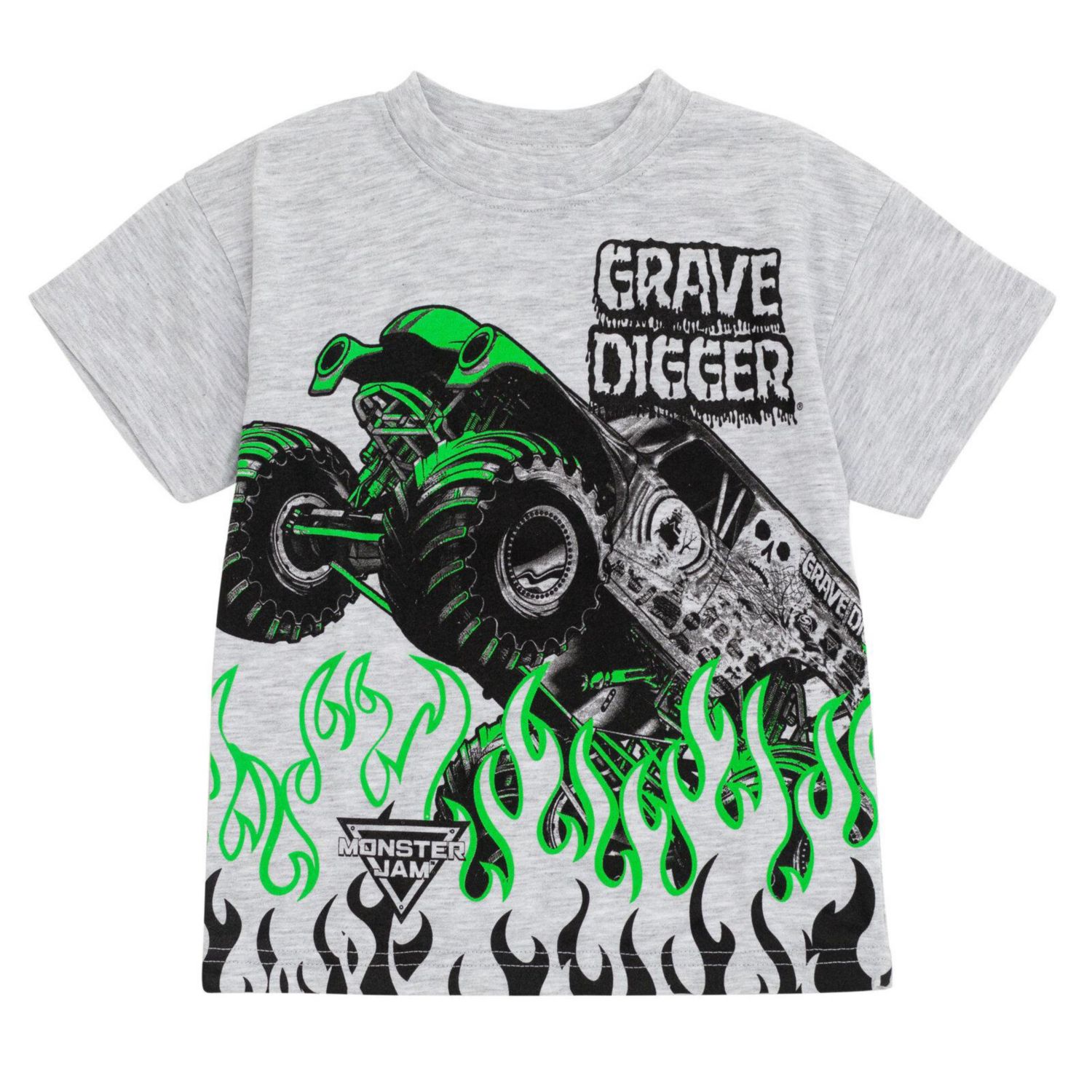 Boys Grave Digger T-Shirt and Shorts Outfit Set