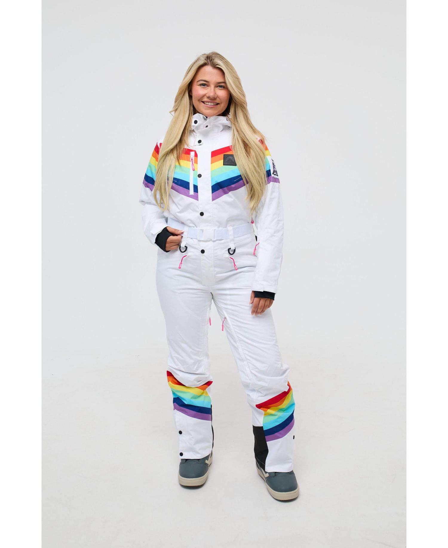 Women's Rainbow Road Curved Female Ski Suit