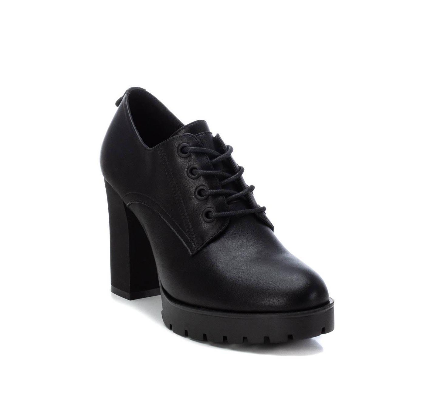 XTI Women's Casual Heeled Oxfords, цвет: Чёрный — фото 2