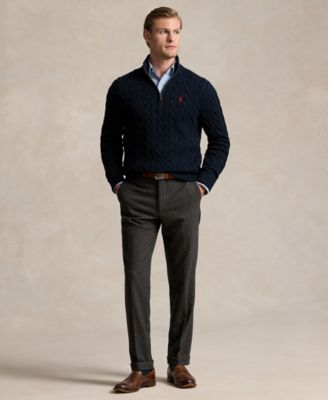 Men's Cable-Knit Cotton Sweater