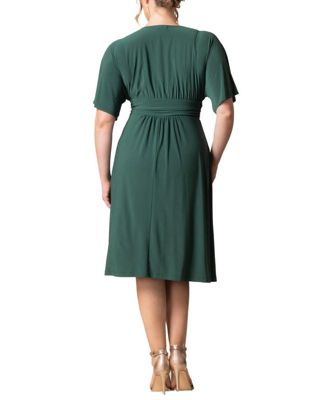 Plus Size Gia A-Line Midi Dress with Pockets
