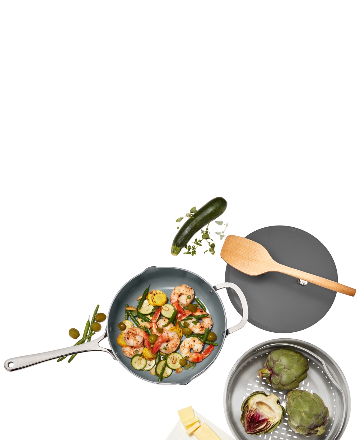 The Cellar Ceramic Nonstick Complete Pan, Exclusively At Macy's In Charcoal
