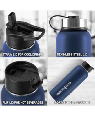 Hydration Nation Stainless Steel 32 oz. Vacuum Insulated Water Bottle