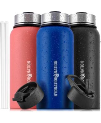 Hydration Nation Stainless Steel 32 oz. Vacuum Insulated Water Bottle