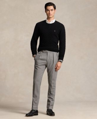 Men's Wool-Cashmere Cable-Knit Sweater