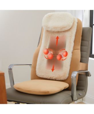 Shiatsu Luxe Chair Pad, Heated Seat Topper Massager