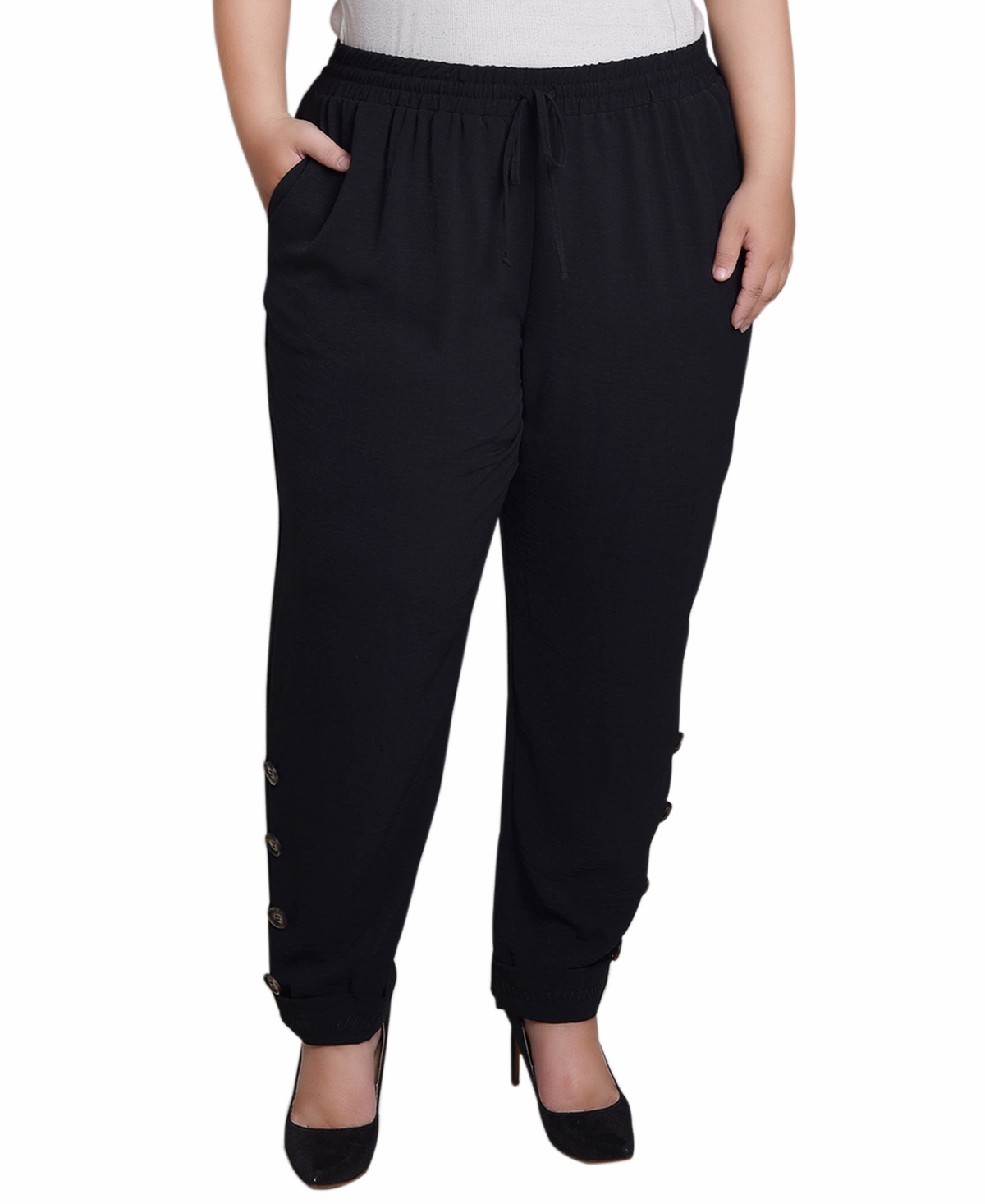 Ny Collection Plus Size Cuffed Long Pants