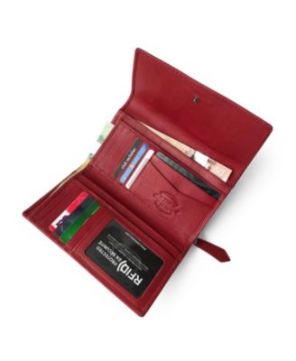 Ladies Medium Full Leather Clutch Wallet