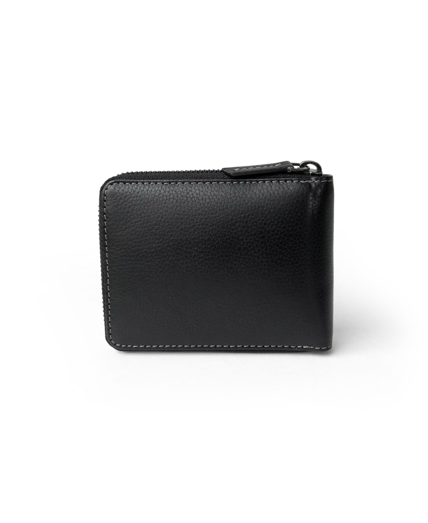 Мужской кошелёк Club Rochelier Full Leather Zipper Around Wallet with Center Wing, цвет: Чёрный — фото 6