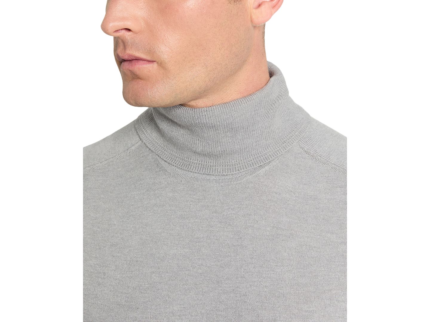 Мужской свитер Kenneth Cole Slim-Fit Turtleneck, цвет: Серый — фото 3
