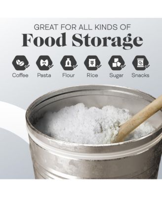 Farmhouse Galvanized Metal Canister