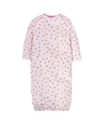 Baby Girls 4-Pack Gowns, Golden Floral, 0-6 Months