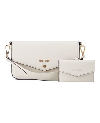Nine West Mylah Crossbody Flap, Black, Black