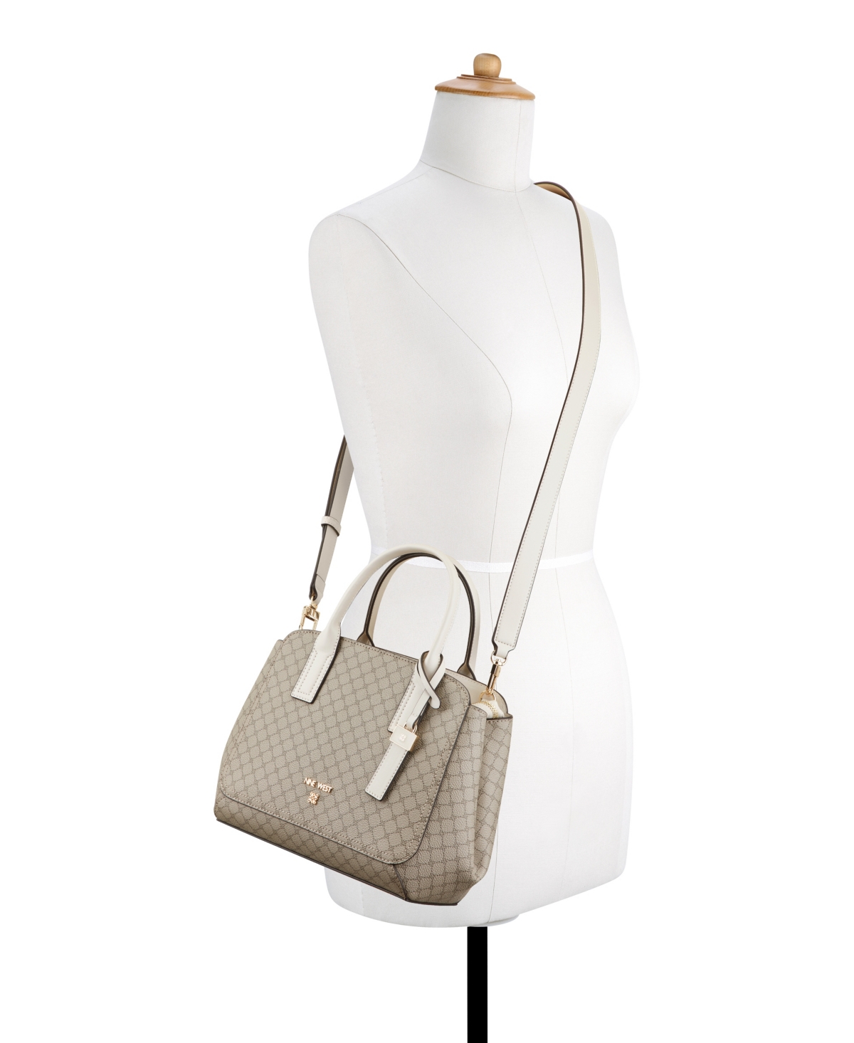 NINE WEST MORDEN LARGE SATCHEL BAG 