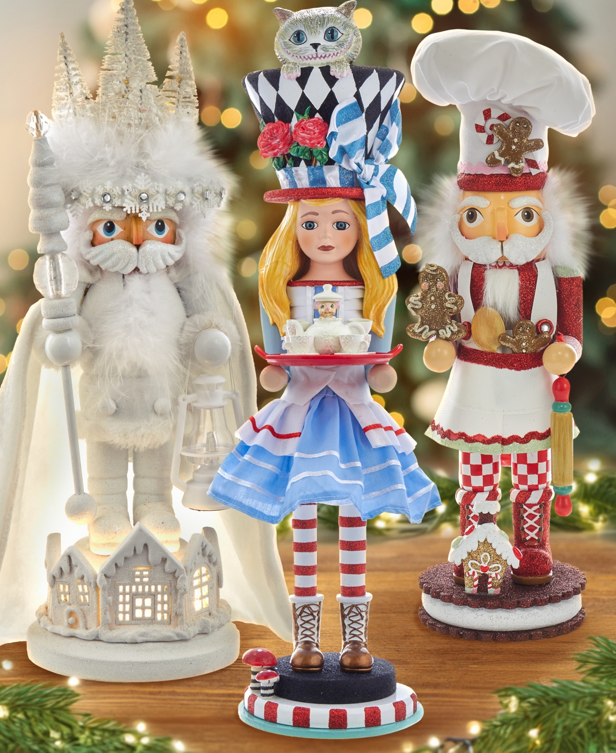 Kurt Adler 15" Hollywood Winter Led Hat Nutcracker