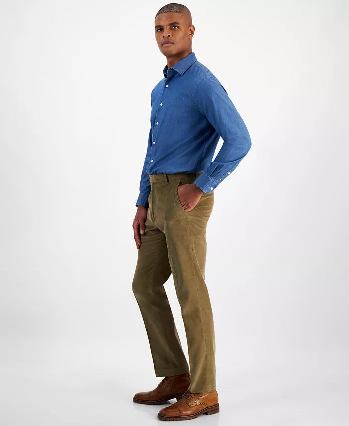 Men's Modern-Fit Solid Corduroy Pants - thumbnail 2
