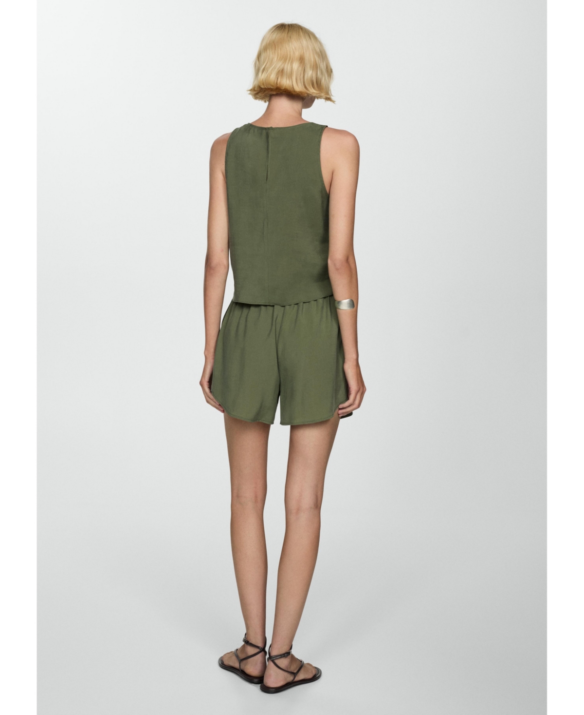 Mango Women's Bow Detail Modal Shorts