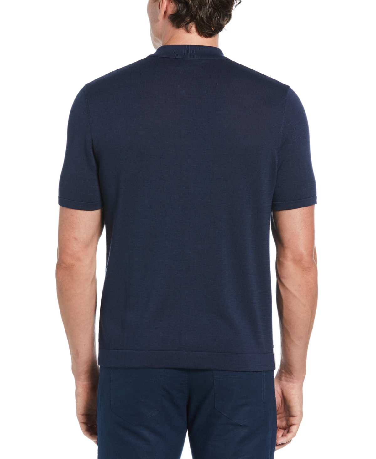 Cubavera Men's Classic-Fit L-Shape Colorblocked Polo Sweater