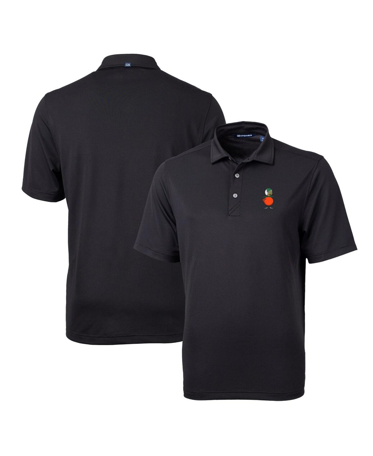 Cutter & Buck Men's Ucf Knights Team Logo Virtue Eco Pique Polo In Black
