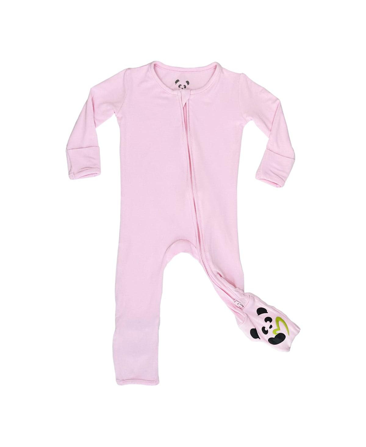 BELLABU BEAR BABY GIRLS BLUSH PINK CONVERTIBLE FOOTIE 