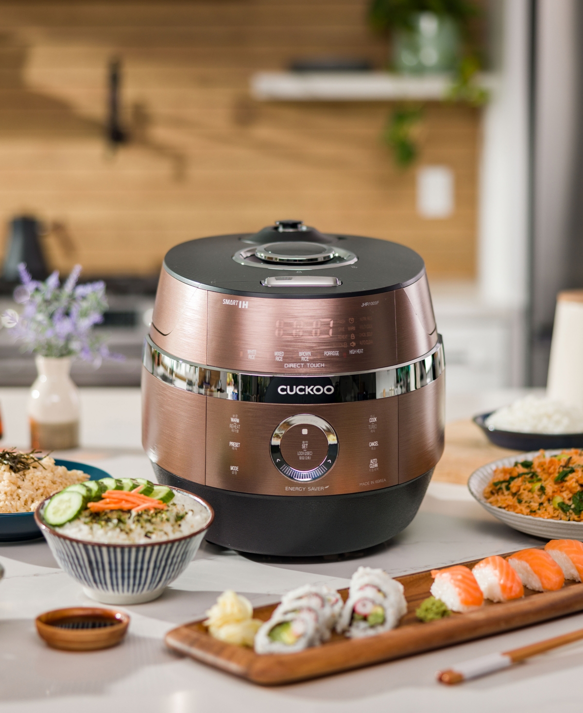 Cuckoo 6-cup Induction Heating Pressure Rice Cooker In Brown