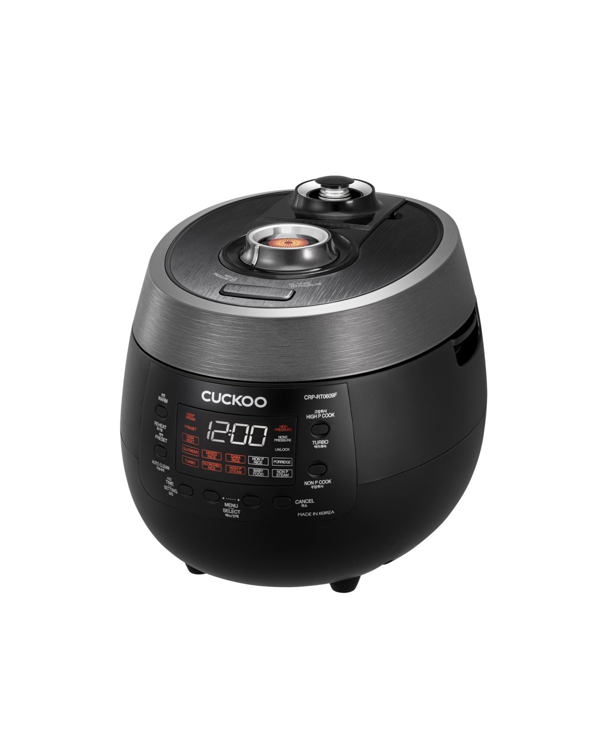 Cuckoo 6-cup Heating Pressure Twin Pressure Rice Cooker In Black