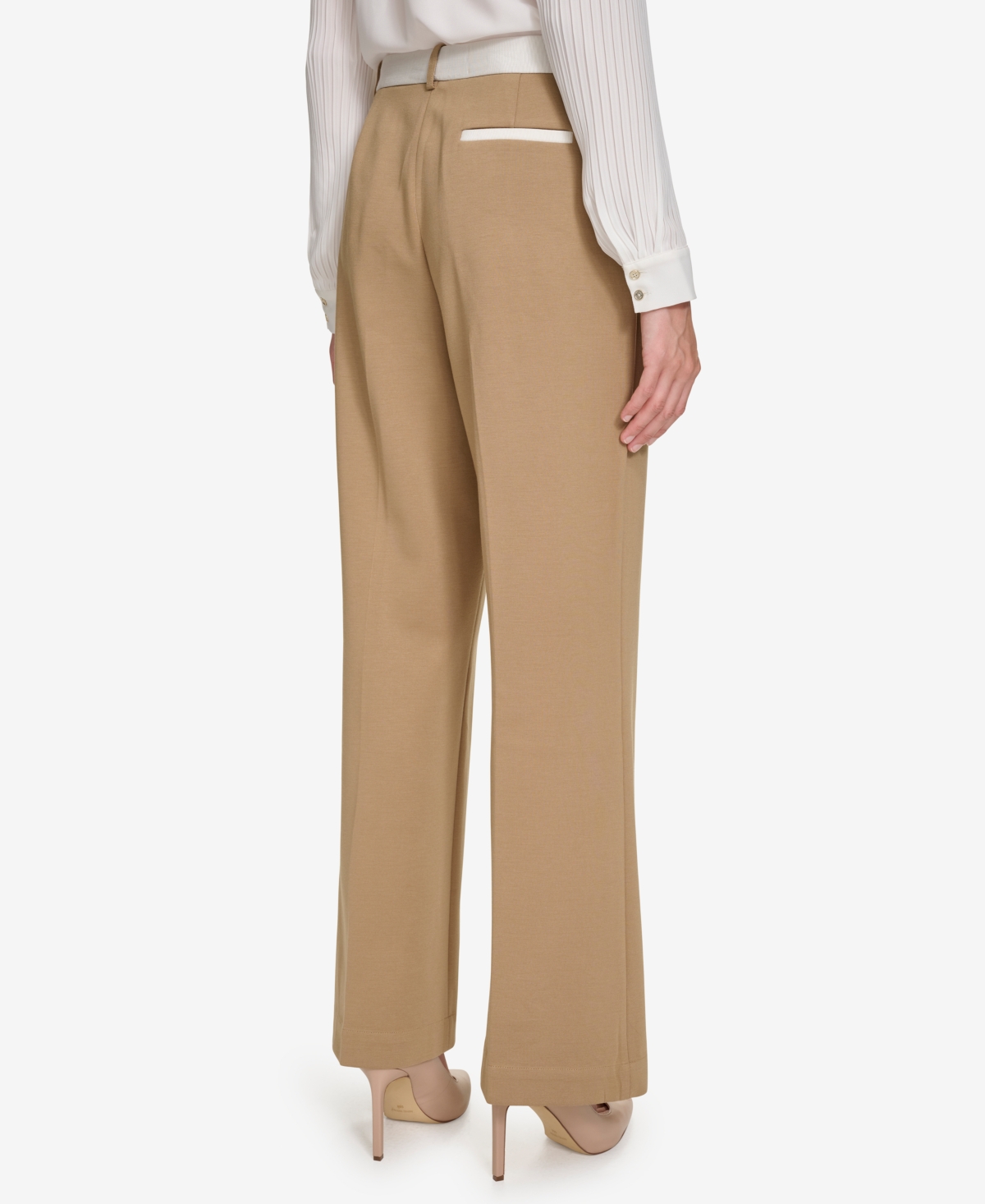 Tommy Hilfiger Women's Colorblocked High-Rise Jersey Pants -i