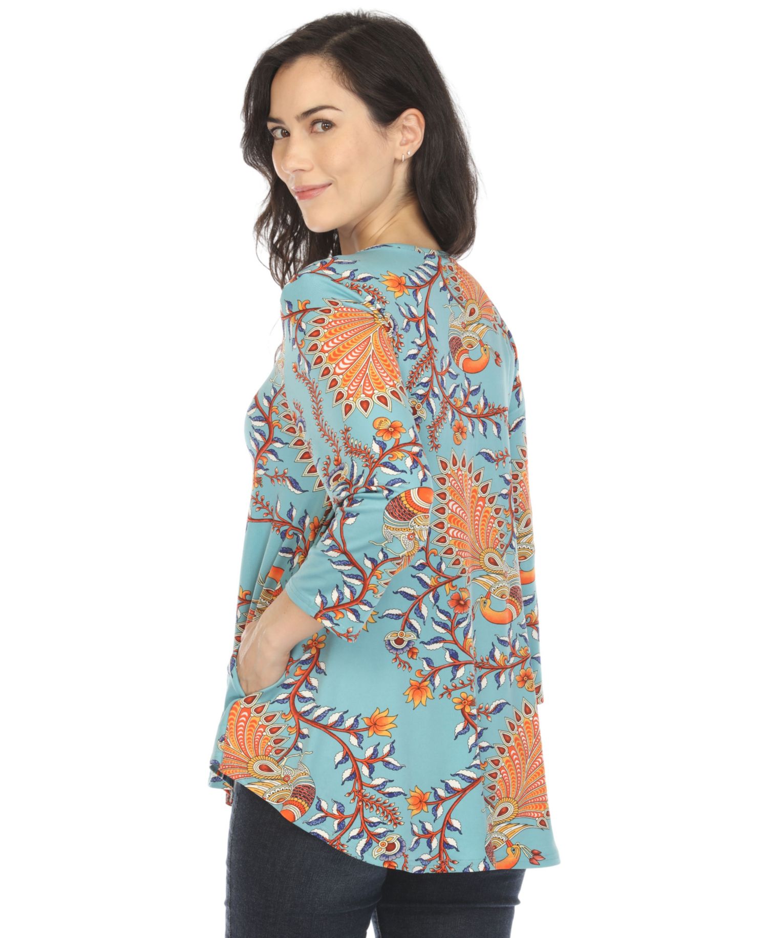 Women's Vibrant Boho Swing Top