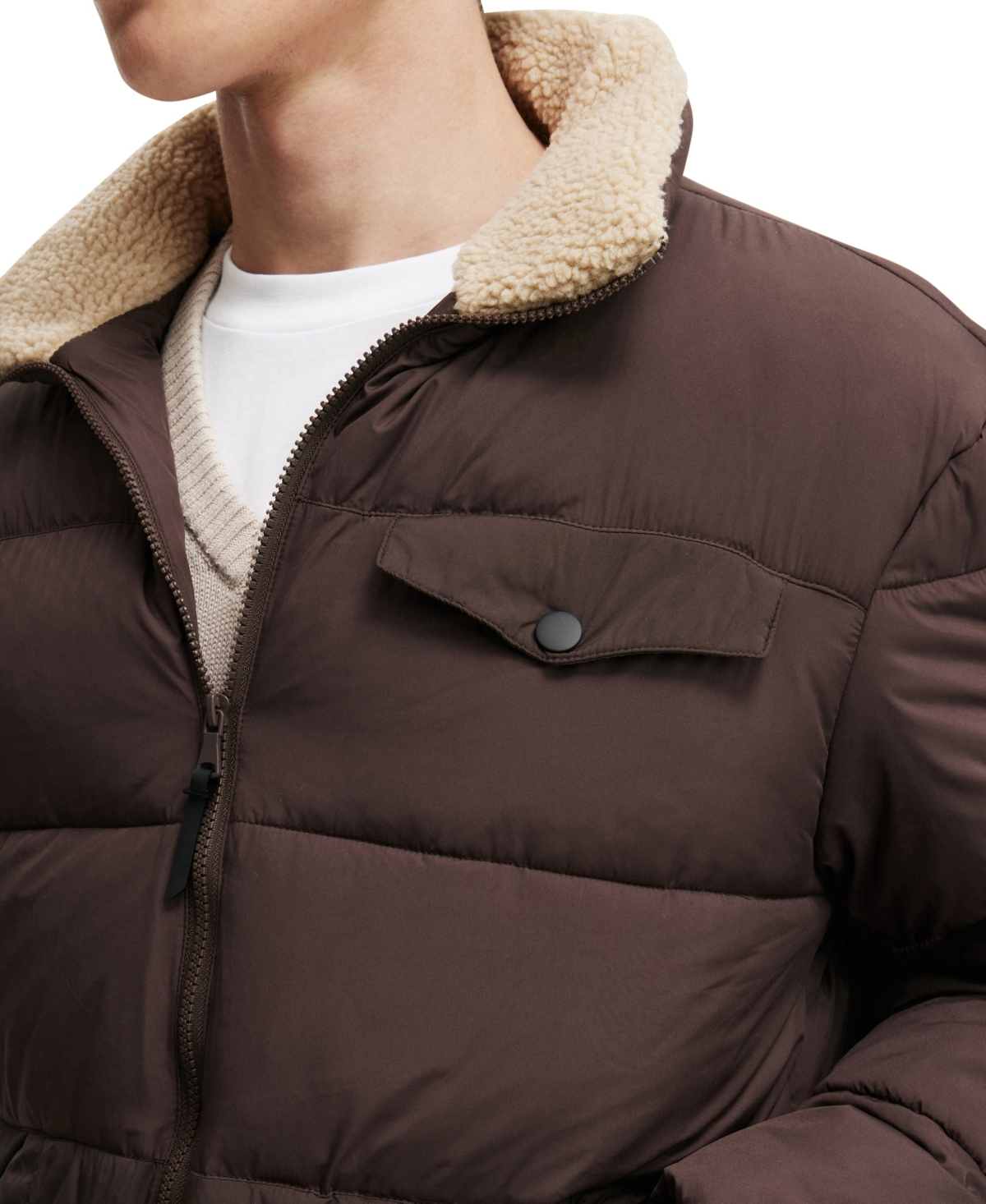 COTTON ON MEN'S VERMONT PUFFER JACKET 