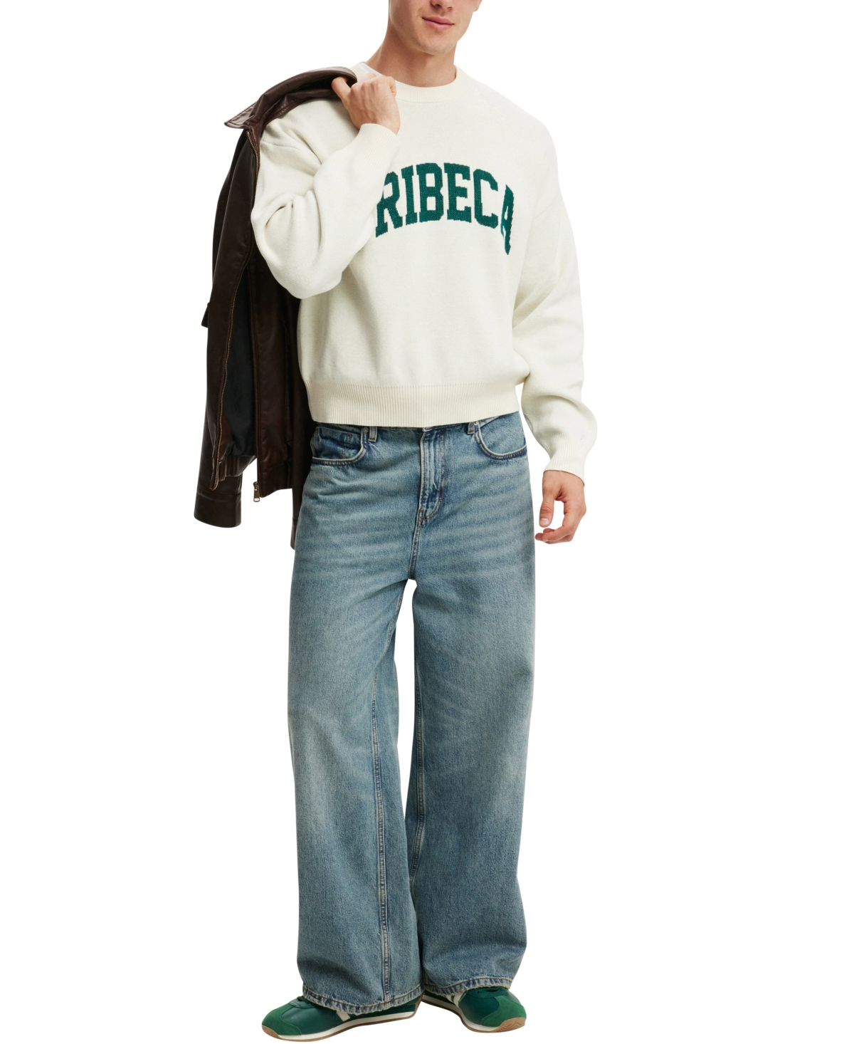 Cotton On Men's Heritage Crew Knit Sweater