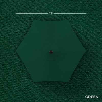 7.5ft Heavy-Duty Outdoor Market Patio Umbrella w/ Push Button Tilt, Easy Crank