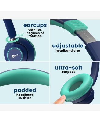 KidJamz KJ45 3.5mm Kid's Headphones w/ Inline Microphone (Blue)