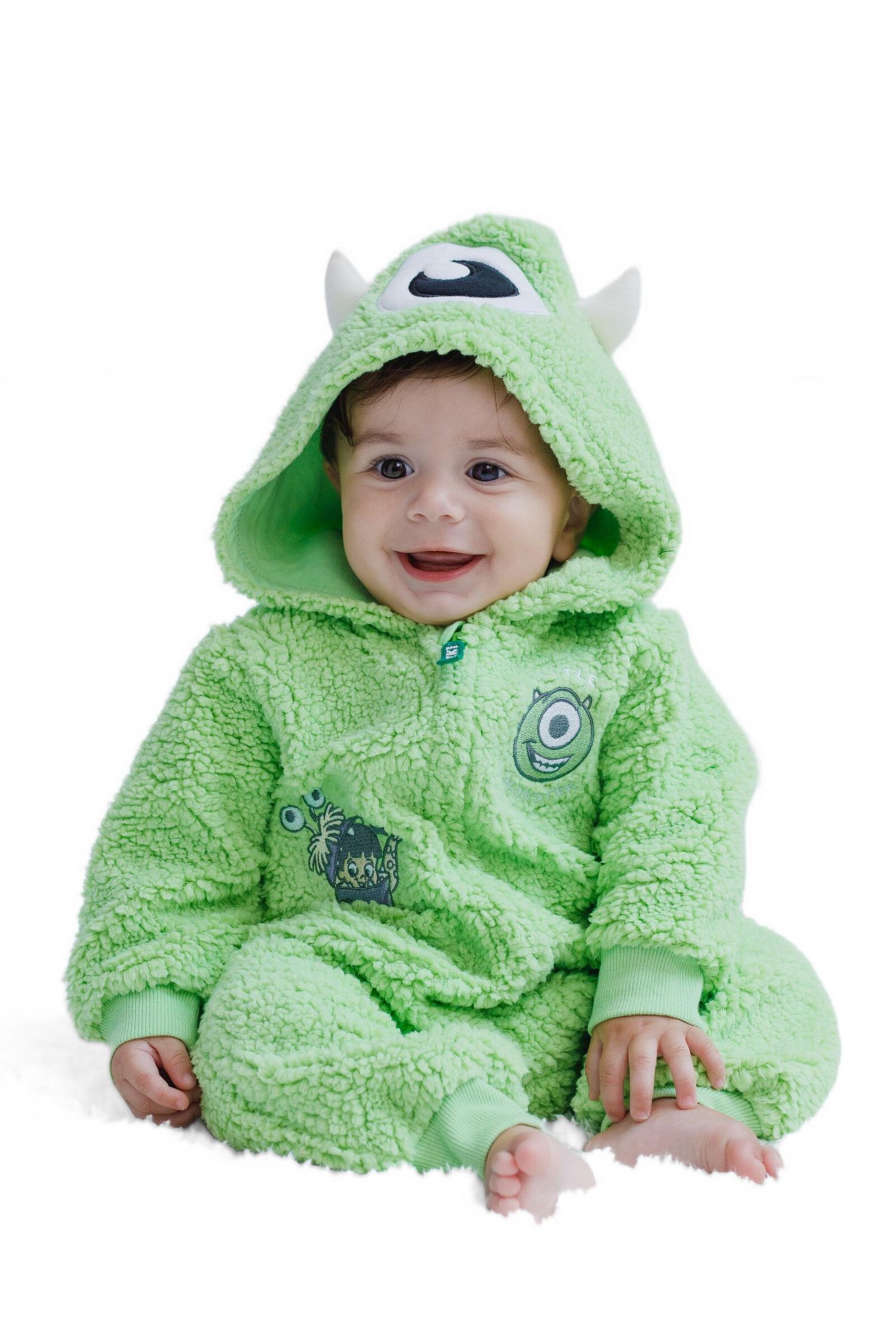 Baby Boys (Newborn - 24months) Zip Up Cosplay Coverall Cozy Sherpa