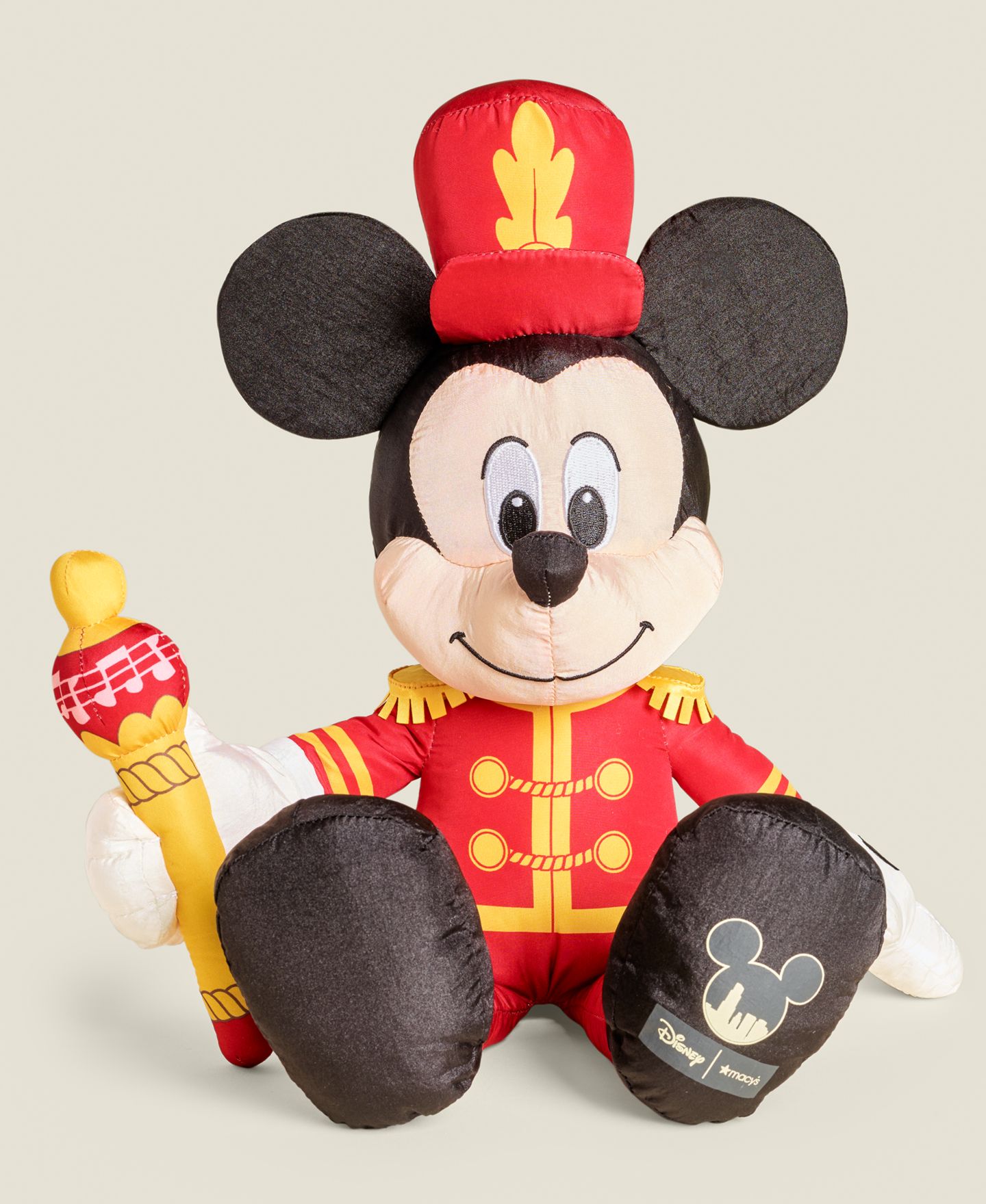Детская мягкая игрушка Disney | Macy's Disney Drum Major Mickey Mouse 15" Plush — фото 1