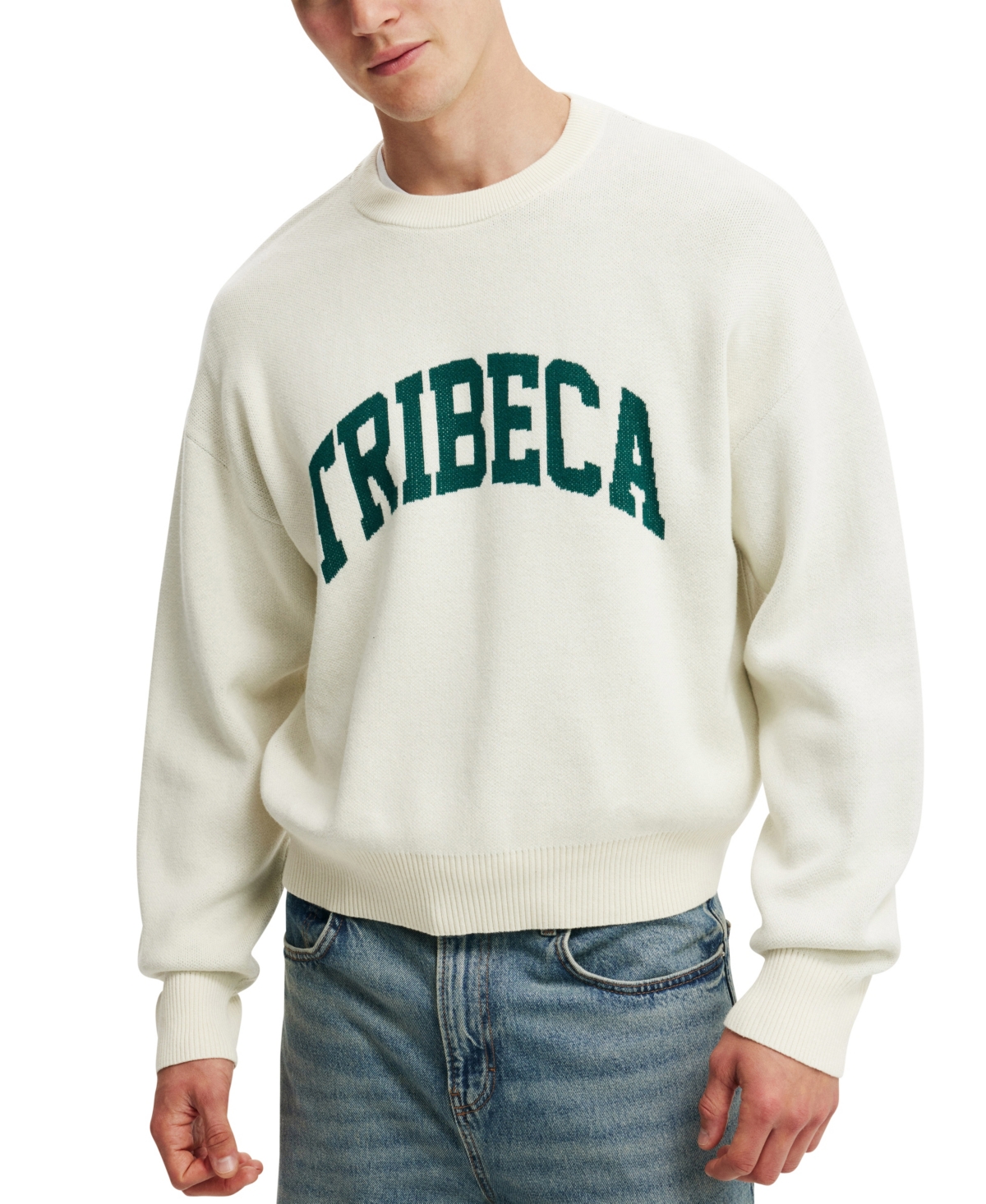 Cotton On Men's Heritage Crew Knit Sweater