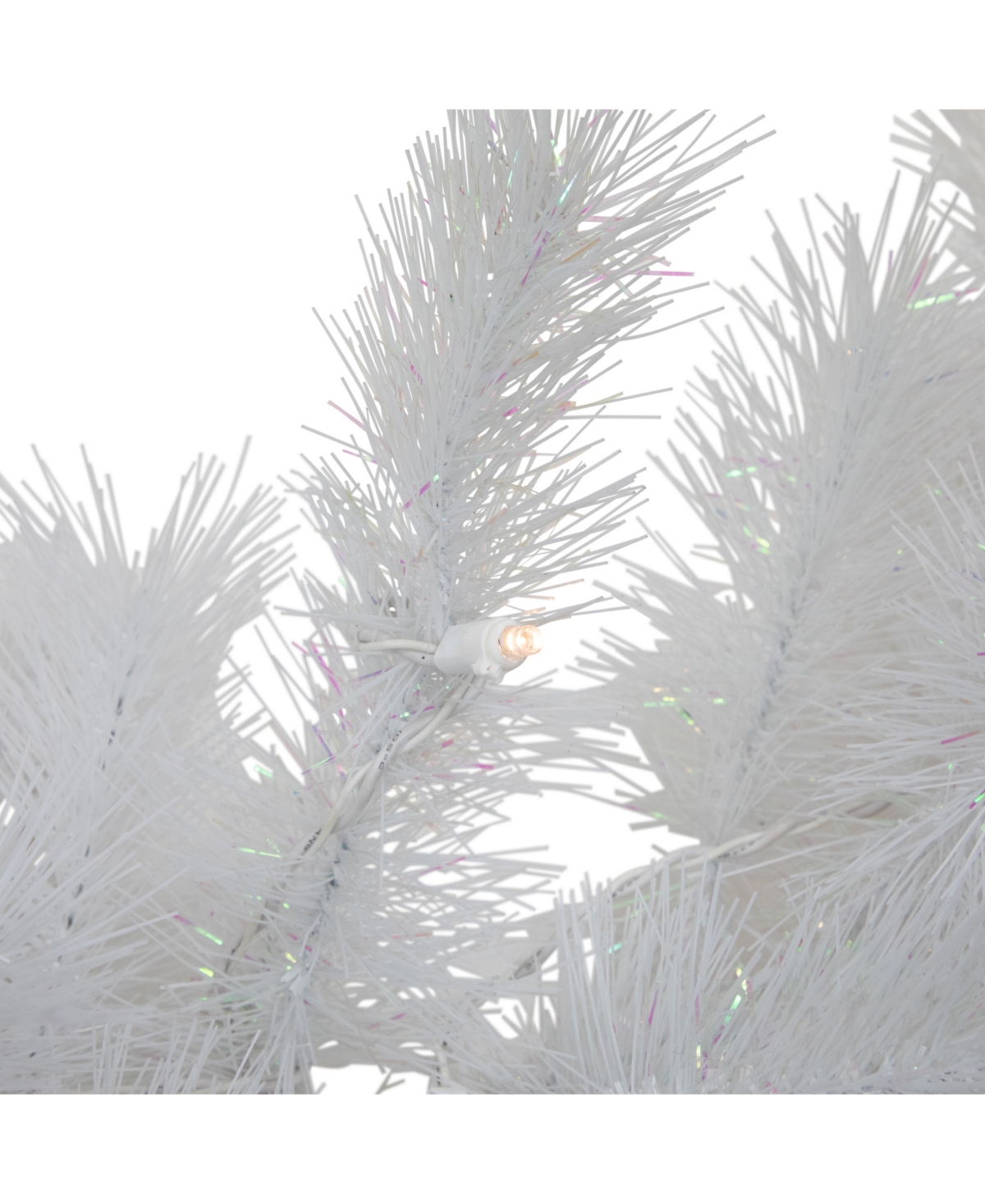 Northlight 9ft Pre-lit White Alaskan Pine Artificial Christmas Garland In White
