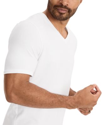 Men's Stretch Short-Sleeve V-Neck T-Shirts, Pack of 3