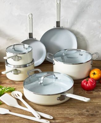 X Bobby Flay Professional Grade Ceramic Nonstick 13-Piece Cookware Set