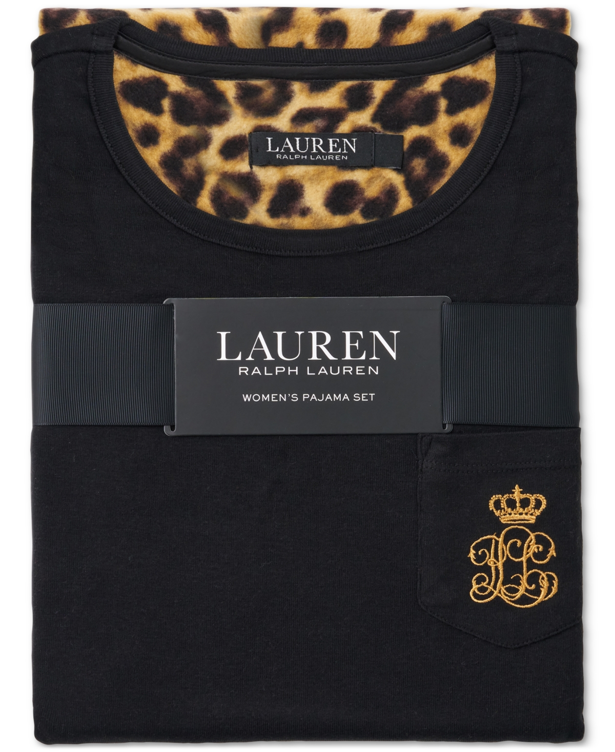 Lauren Ralph Lauren PetitePrint Pajama Set - Leopard